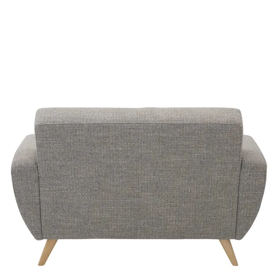 Wohnzimmercouch|2 Sitzer Sofa*Pharao24 Graues Zweiersofa Rujona