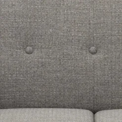 Wohnzimmercouch|2 Sitzer Sofa*Pharao24 Graues Zweiersofa Rujona