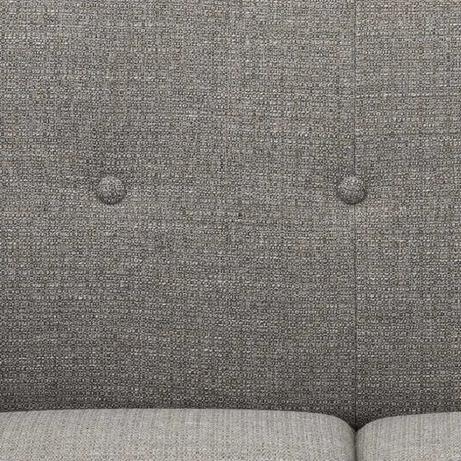 Wohnzimmercouch|2 Sitzer Sofa*Pharao24 Graues Zweiersofa Rujona