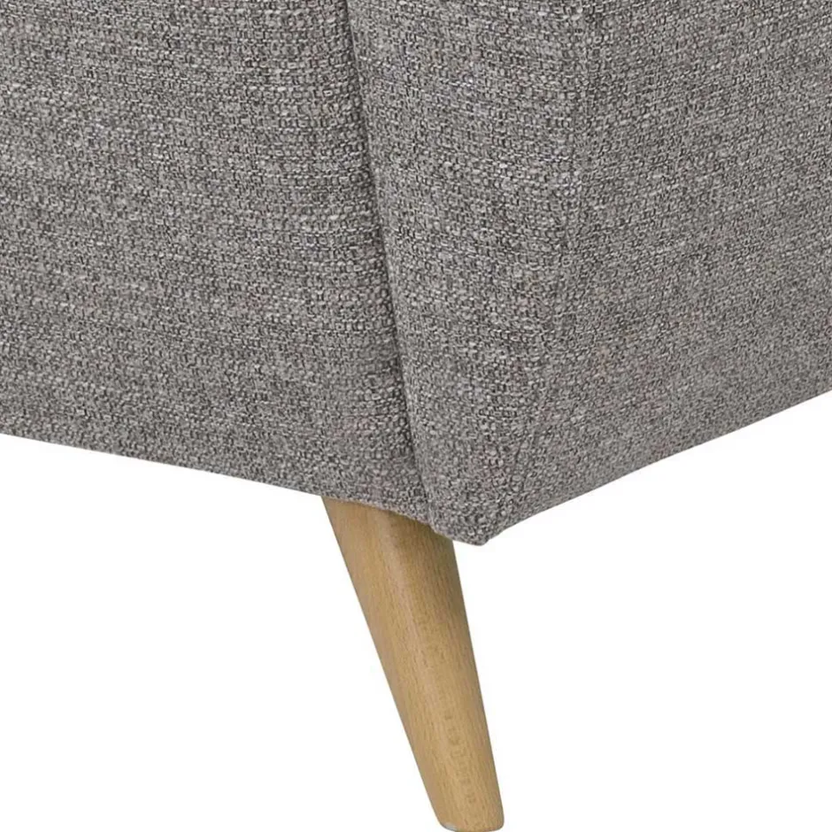 Wohnzimmercouch|2 Sitzer Sofa*Pharao24 Graues Zweiersofa Rujona