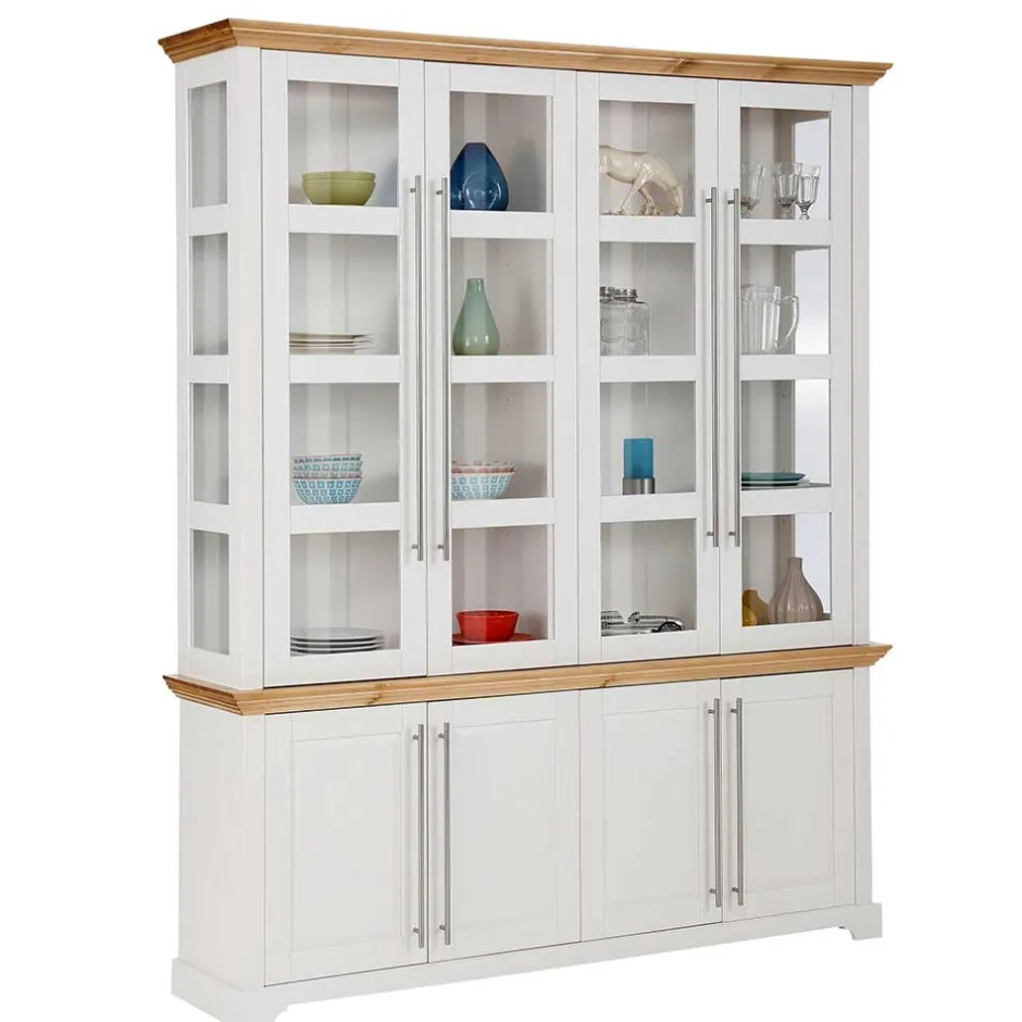 Pharao24 Große Esszimmer Vitrine Mevidra> Wohnzimmerschrank|Massivholz Schränke