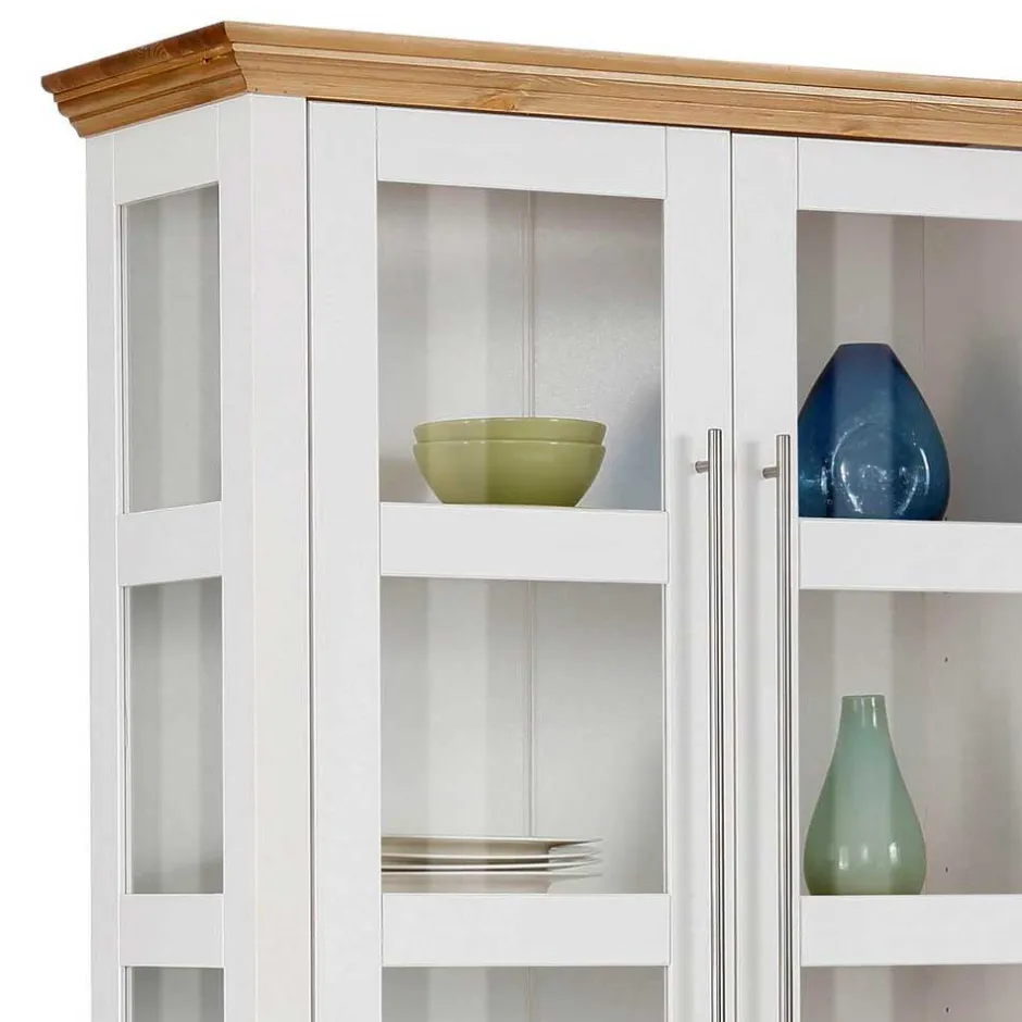 Pharao24 Große Esszimmer Vitrine Mevidra> Wohnzimmerschrank|Massivholz Schränke