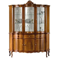 Pharao24 Große Esszimmervitrine Tibet> Wohnzimmerschrank|Massivholz Schränke