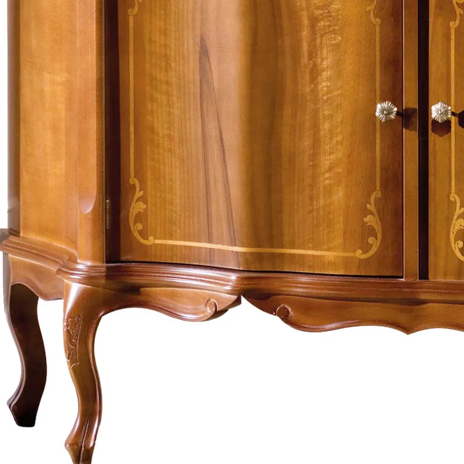 Pharao24 Große Esszimmervitrine Tibet> Wohnzimmerschrank|Massivholz Schränke