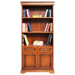 Massivholzmöbel|Regalschränke*Pharao24 Großer Bücherschrank Cadruna