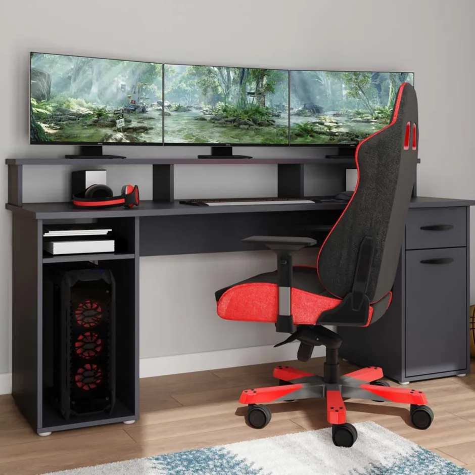 Pharao24 Großer Gaming Schreibtisch Kerry> Schreibtische|Computertische