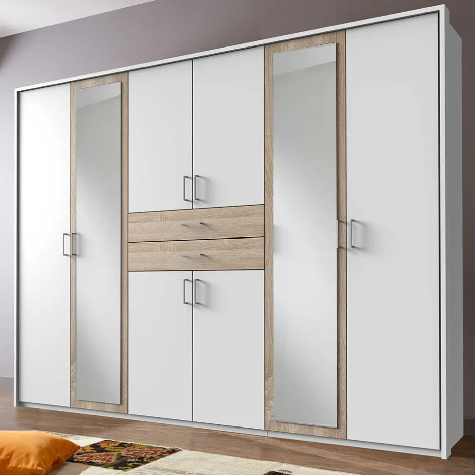 Drehtürenschränke*Pharao24 Großer Schlafzimmerschrank Emra