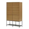 Vitrinenschrank|Wohnzimmervitrinen*Pharao24 Großes Highboard Zoryac