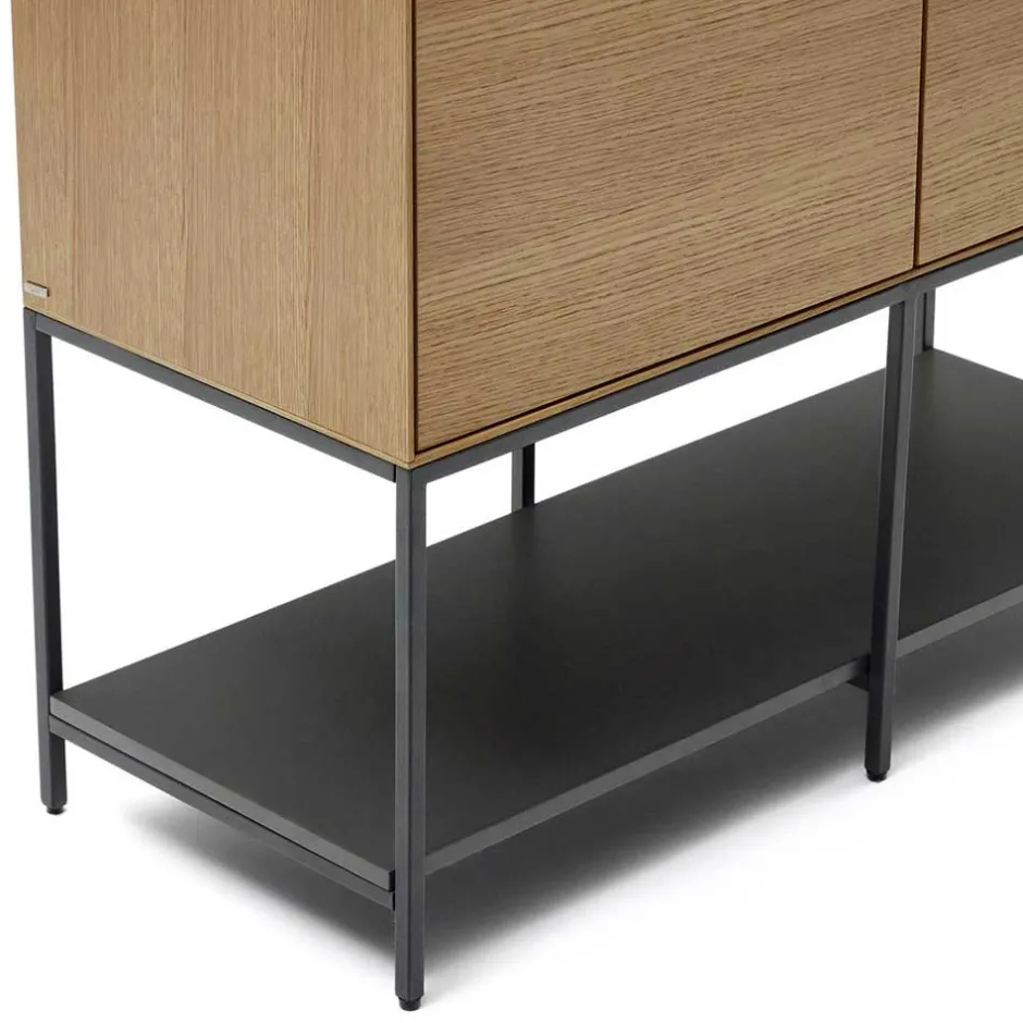 Vitrinenschrank|Wohnzimmervitrinen*Pharao24 Großes Highboard Zoryac