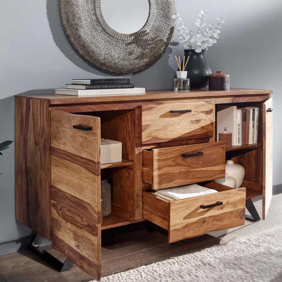 Küchenkommode|Esszimmerkommoden*Pharao24 Großes Sideboard Loudes