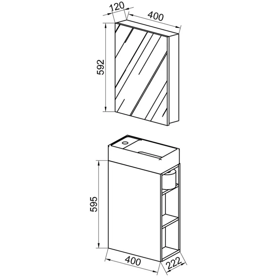Pharao24 Gäste Toilette Möbel Emjada> Badmöbel Sets