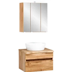 Badmöbel Sets*Pharao24 Gäste WC Set Holzoptik Kropenia
