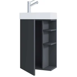 Pharao24 Gästewaschtisch hängend Dam> Waschbeckenunterschränke|Bad Unterschränke