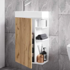 Pharao24 Gästewaschtisch mit Becken Eastline> Badezimmerschränke|Waschbeckenunterschränke