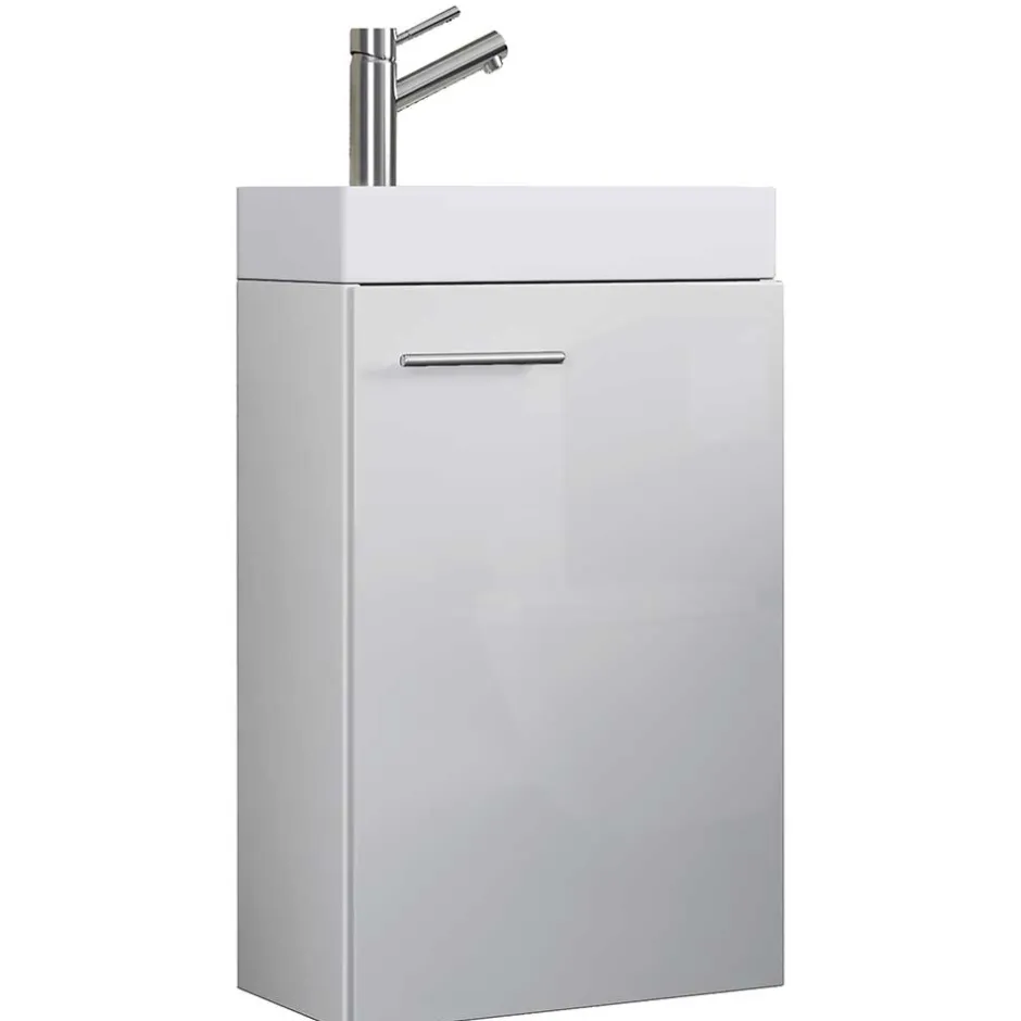 Pharao24 Gästewaschtisch weiß Luenza> Waschbeckenunterschränke|Bad Unterschränke