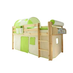 Kinderhochbetten|Kinderbetten*Pharao24 Halbhohes Hochbett Udessan