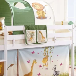 Kinderhochbetten|Kinderbetten*Pharao24 Halbhohes Kinderbett Zavatraos