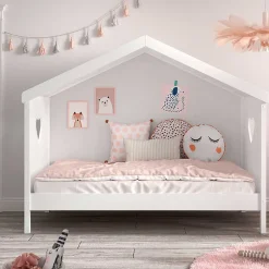 Spielbetten|Kinderbetten*Pharao24 Hausbett für Kinder weiß Ciomore