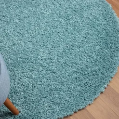 Teppiche*Pharao24 Hellblauer Hochflor Teppich Kairawan