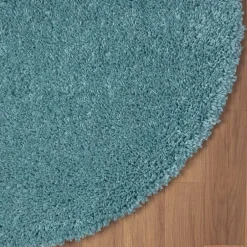 Teppiche*Pharao24 Hellblauer Hochflor Teppich Kairawan
