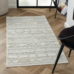 Pharao24 Heller Landhaus Teppich Fenya><noscript><img width=