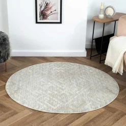 Pharao24 Heller Teppich rund Semanca> Teppiche