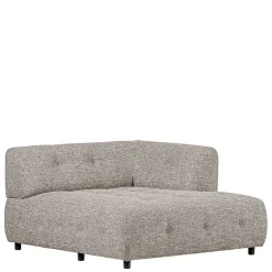 Modulsofas|Einzelsofa*Pharao24 Hellgrau meliertes Sofamodul Ajama