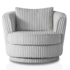 Pharao24 Hellgrauer Drehsessel Mirabal><noscript><img width=