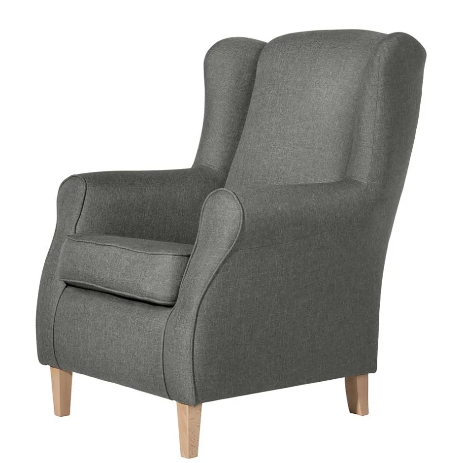 Ohrensessel|Relaxsessel*Pharao24 Hellgrauer Ohrenbackensessel Zavagossa