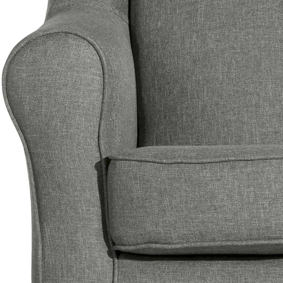 Ohrensessel|Relaxsessel*Pharao24 Hellgrauer Ohrenbackensessel Zavagossa