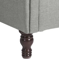 Ohrensessel*Pharao24 Hellgrauer Polstersessel Fanger