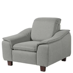 Pharao24 Hellgrauer Sessel Servi> Relaxsessel