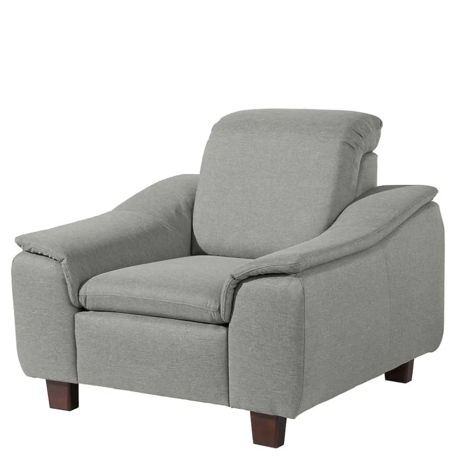 Pharao24 Hellgrauer Sessel Servi> Relaxsessel