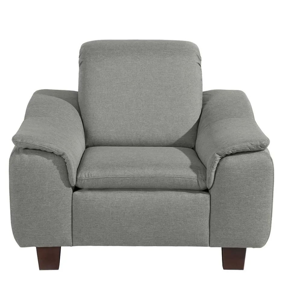 Pharao24 Hellgrauer Sessel Servi> Relaxsessel