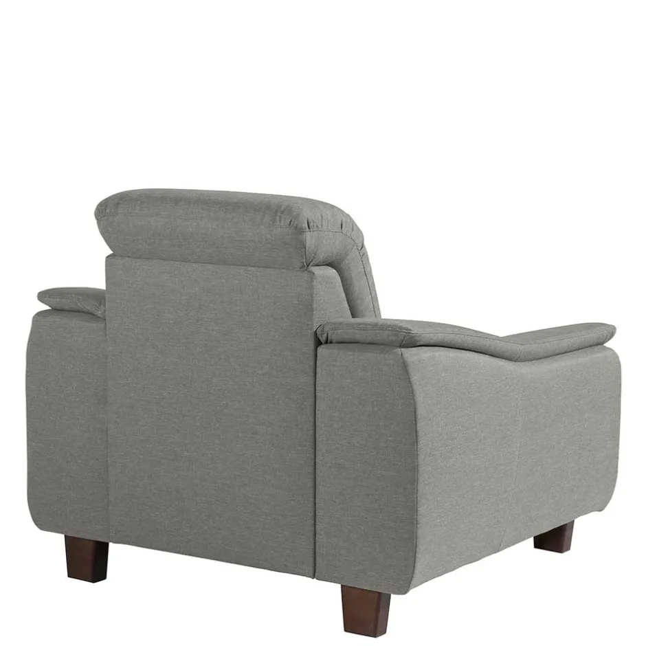 Pharao24 Hellgrauer Sessel Servi> Relaxsessel