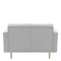 Wohnzimmercouch|2 Sitzer Sofa*Pharao24 Hellgrauer Zweisitzer Mangora