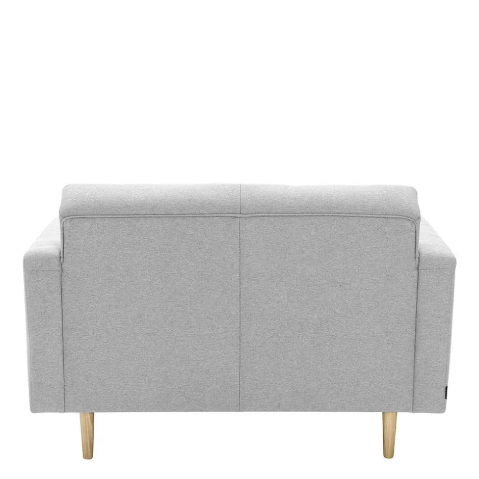 Wohnzimmercouch|2 Sitzer Sofa*Pharao24 Hellgrauer Zweisitzer Mangora