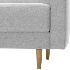 Wohnzimmercouch|2 Sitzer Sofa*Pharao24 Hellgrauer Zweisitzer Mangora