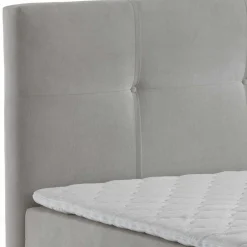 Komfortbetten|Funktionsbetten*Pharao24 Hellgraues Boxbett Angelo