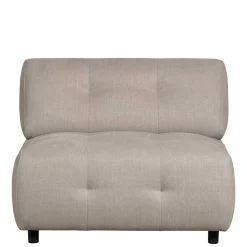 Pharao24 Hellgraues Flachgewebe Sofa Element Cracks> Modulsofas|Einzelsofa