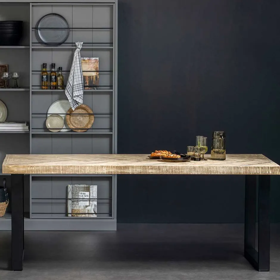 Pharao24 Herringbone Esstisch Agliana> Küchentisch|Massivholztische