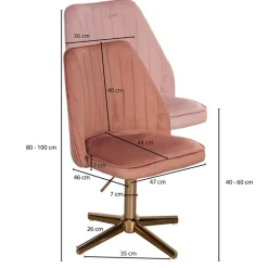 Pharao24 Höhenverstellbarer Drehstuhl Zibao><noscript><img width=