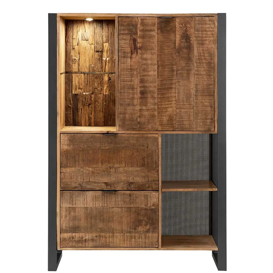 Massivholzmöbel|Brotschrank*Pharao24 Highboard Exeta