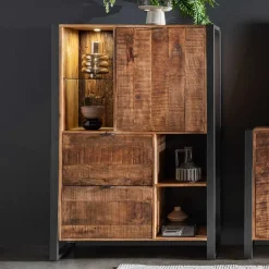 Massivholzmöbel|Brotschrank*Pharao24 Highboard Exeta