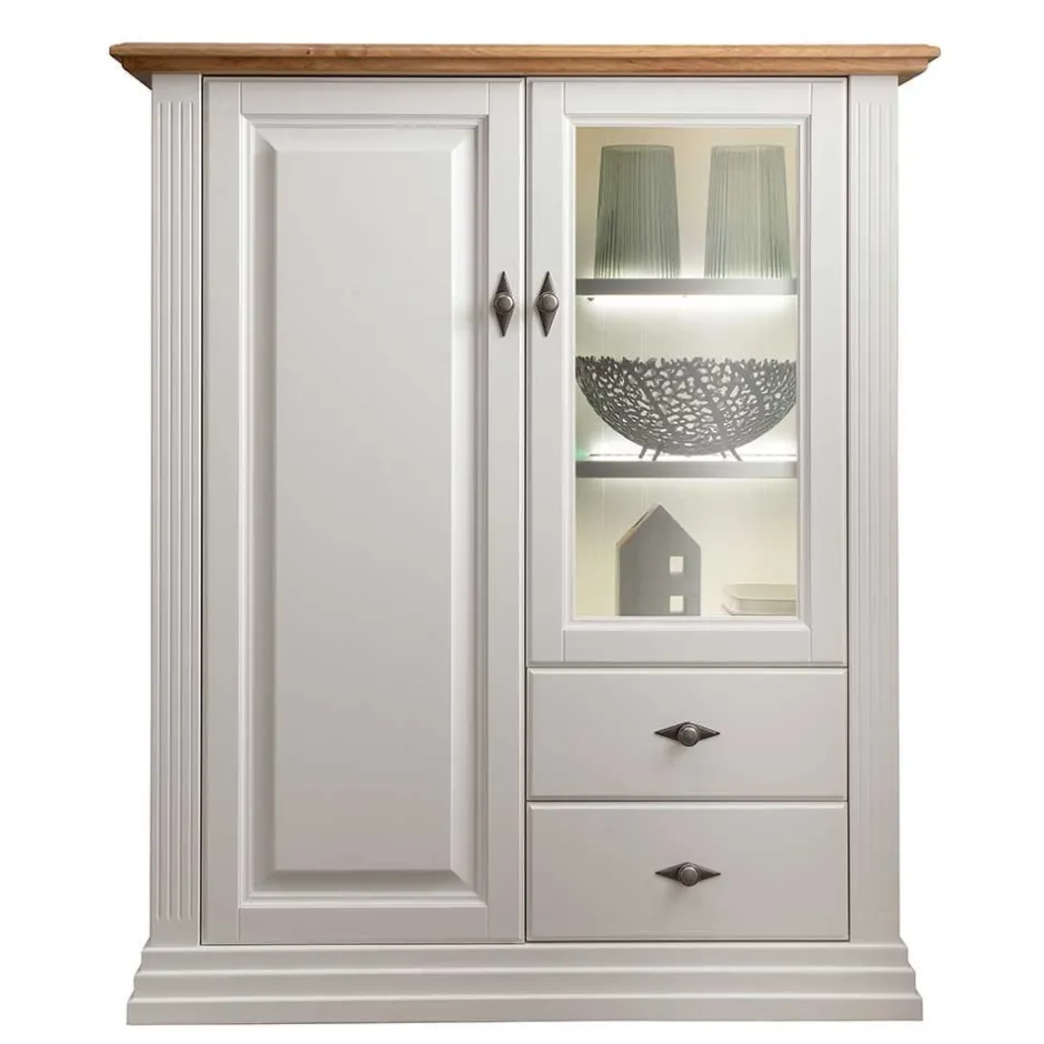 Pharao24 Highboard Greeks> Massivholzmöbel|Wohnzimmerschrank