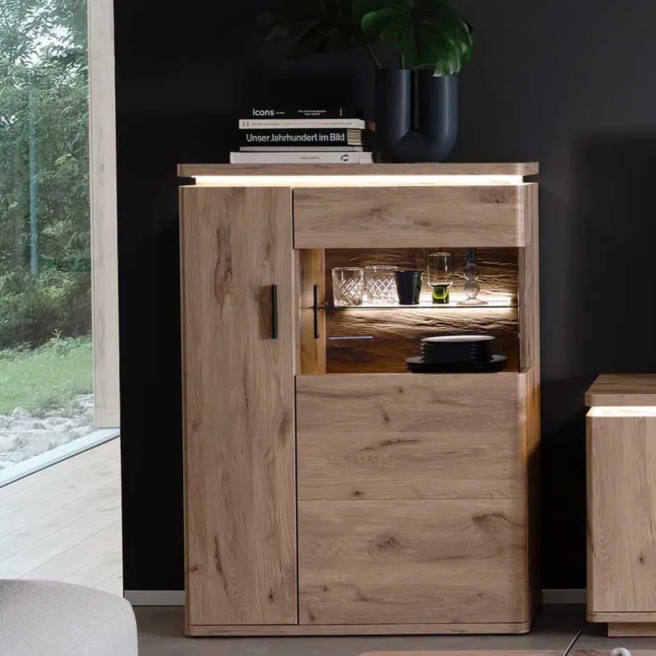 Wohnzimmerschrank|Wohnzimmervitrinen*Pharao24 Highboard Irysma