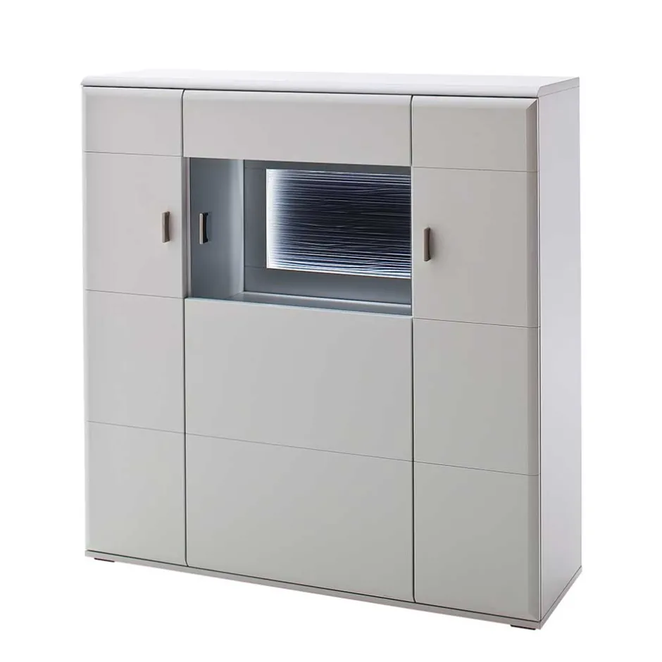 Vitrinenschrank|Wohnzimmervitrinen*Pharao24 Highboard Jelvedo