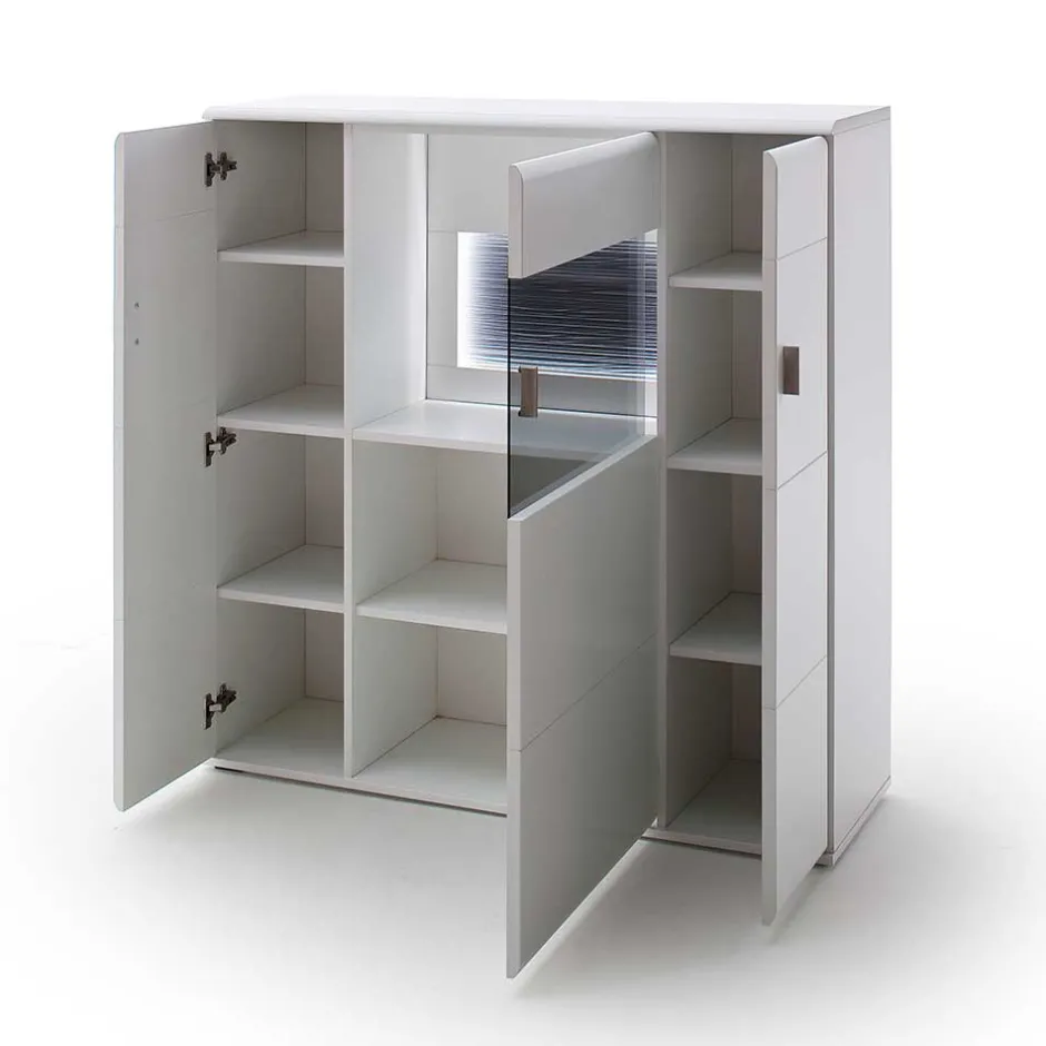 Vitrinenschrank|Wohnzimmervitrinen*Pharao24 Highboard Jelvedo