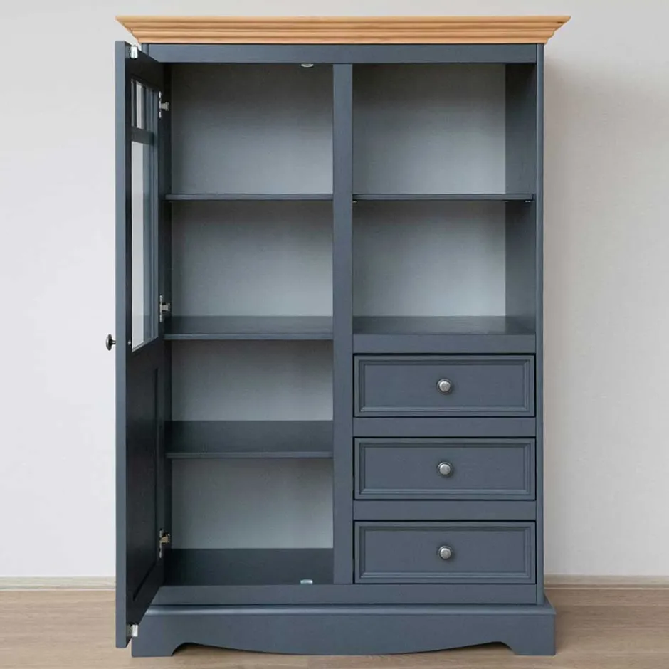 Vitrinenschrank|Stauraumvitrinen*Pharao24 Highboard Lyra