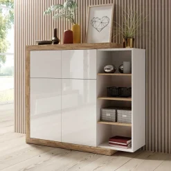 Esszimmerkommoden|Anrichten*Pharao24 Highboard mit offenen Fächern Prismo